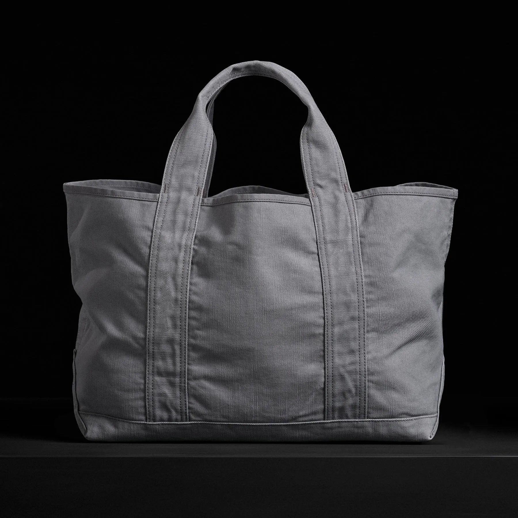 Small Canvas Tote - Silver