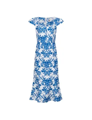 Sweetheart Flared Midi Dress