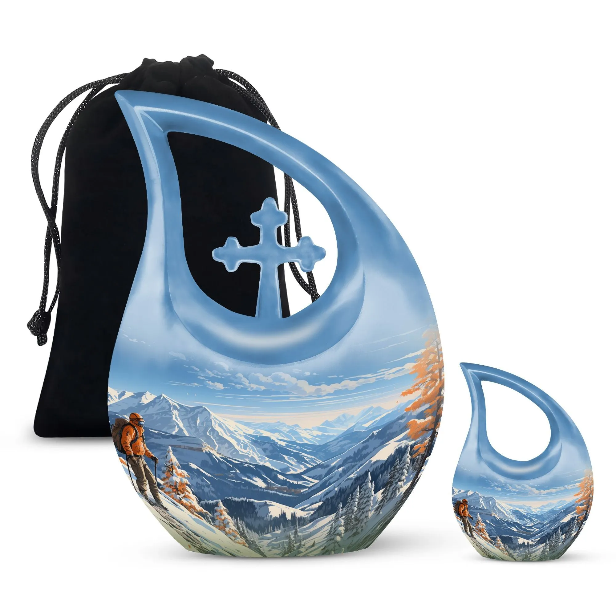 Winter Wanderlust Remembrance: Designer Memorial Urn