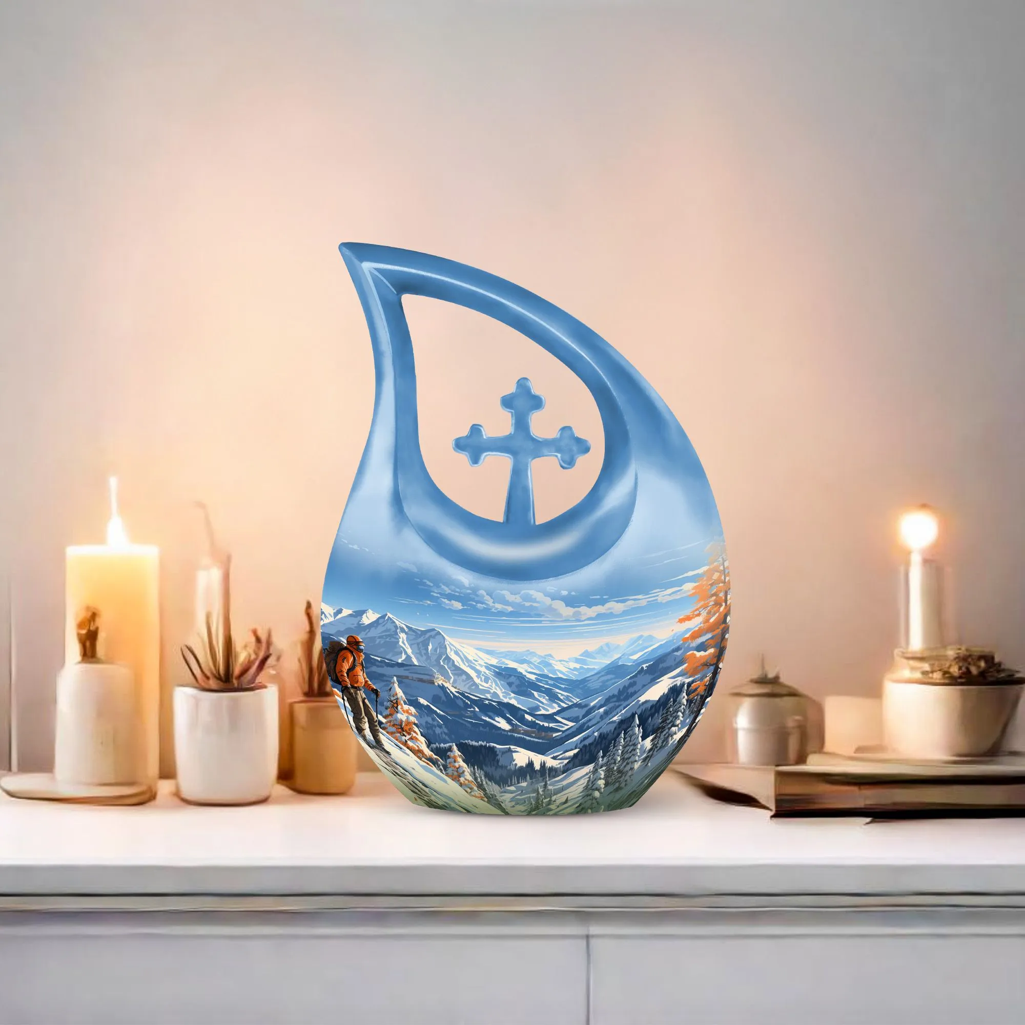 Winter Wanderlust Remembrance: Designer Memorial Urn