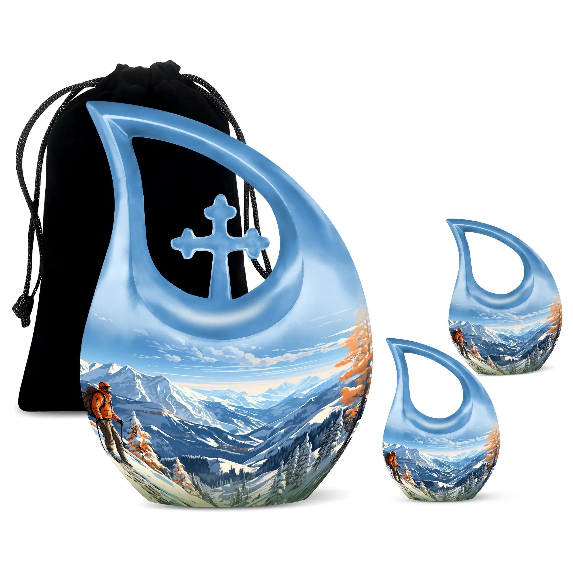 Winter Wanderlust Remembrance: Designer Memorial Urn