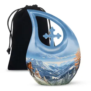 Winter Wanderlust Remembrance: Designer Memorial Urn