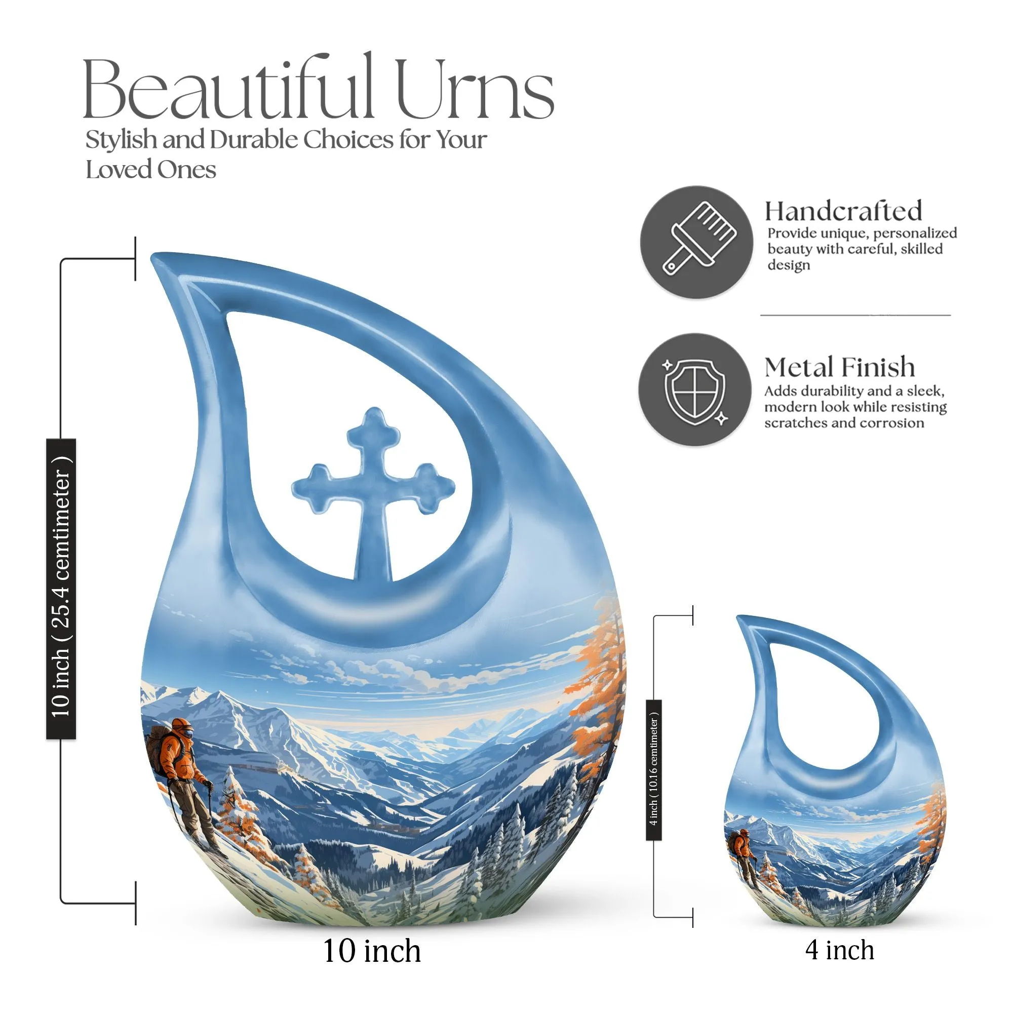 Winter Wanderlust Remembrance: Designer Memorial Urn