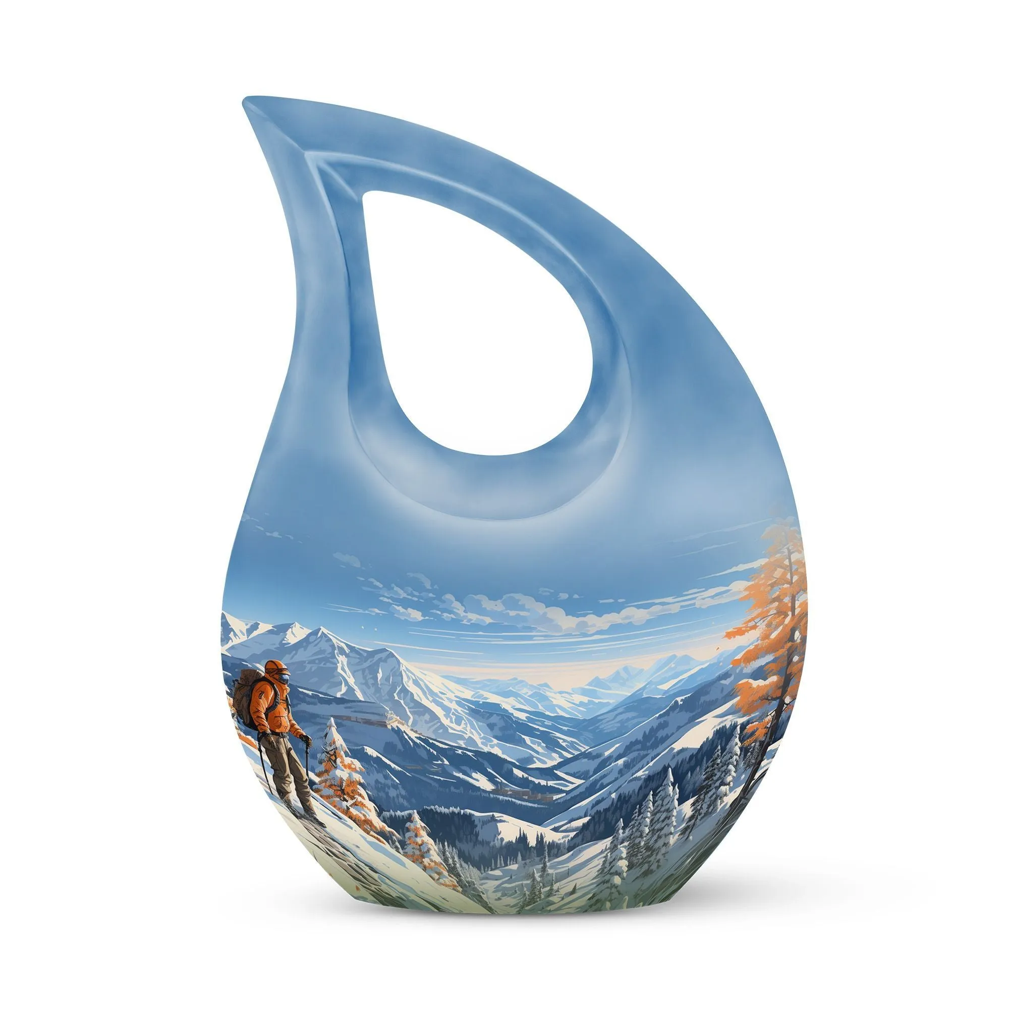 Winter Wanderlust Remembrance: Designer Memorial Urn